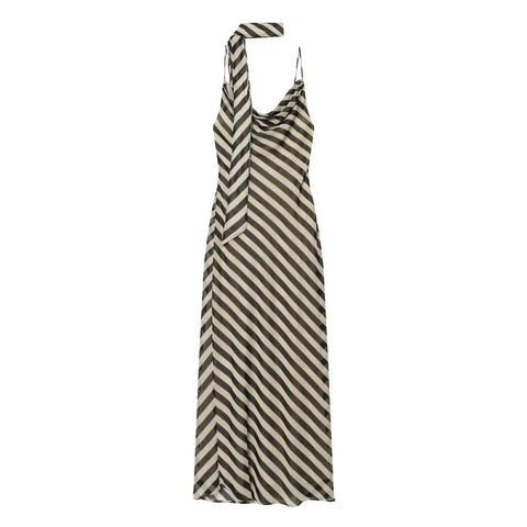 Wanderlust Striped Halter Maxi Dress