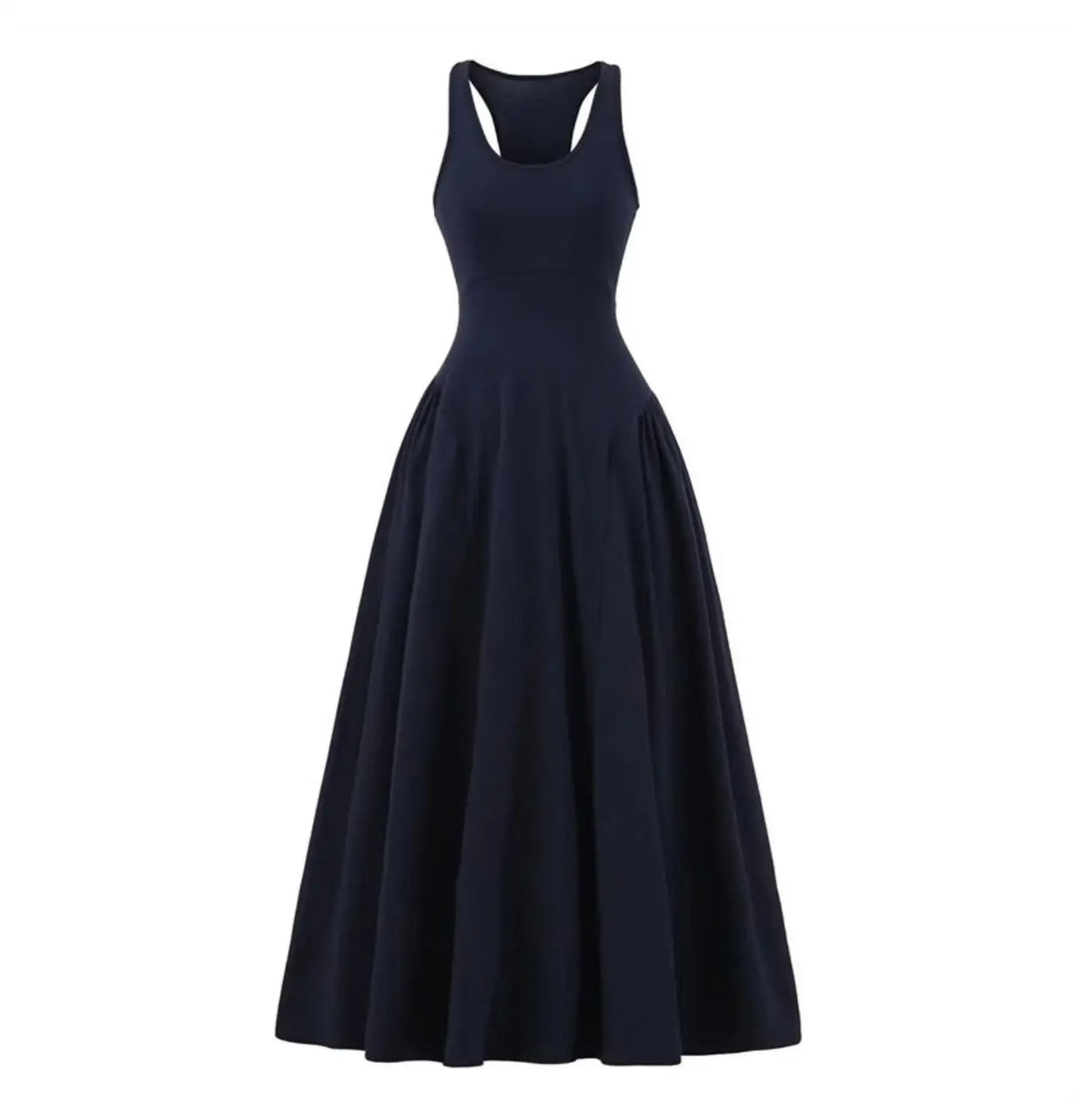 Grounded Ruched Jersey Maxi Dress