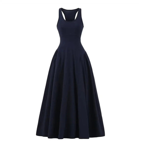 Grounded Ruched Jersey Maxi Dress