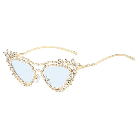 Daring Rhinestone Cat Eye Sunglasses
