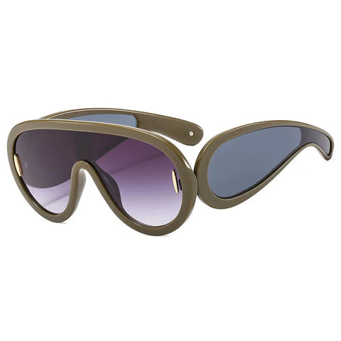 Audacious Oversized Goggle Sunglasses