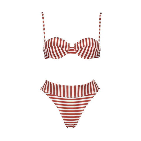 Radiant Striped Push Up Bikini