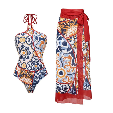 Wanderlust Printed One-Piece Swimsuit
