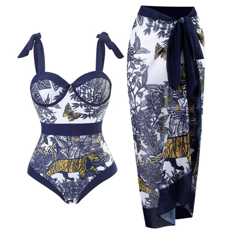 Sovereign Printed Wrap Bikini Set