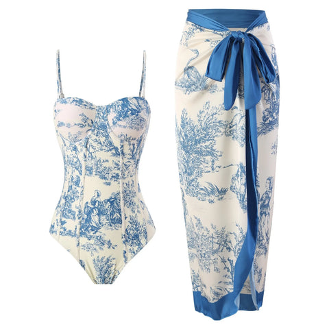 Sovereign Printed Wrap Bikini Set