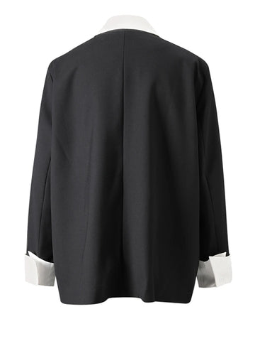 Elegant Color-Block Blazer