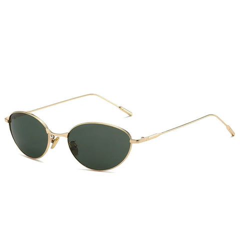 Confident Oval Metal Sunglasses
