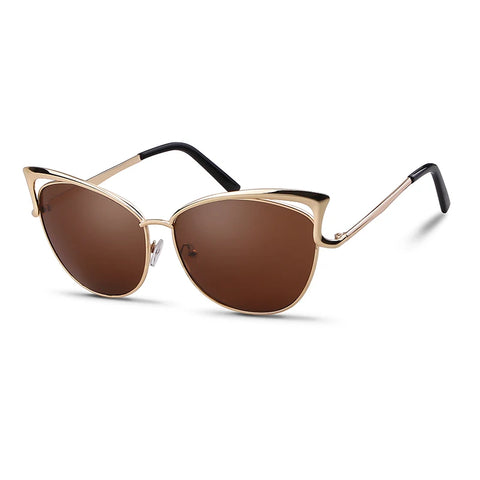 Radiant Gold Cat Eye Sunglasses