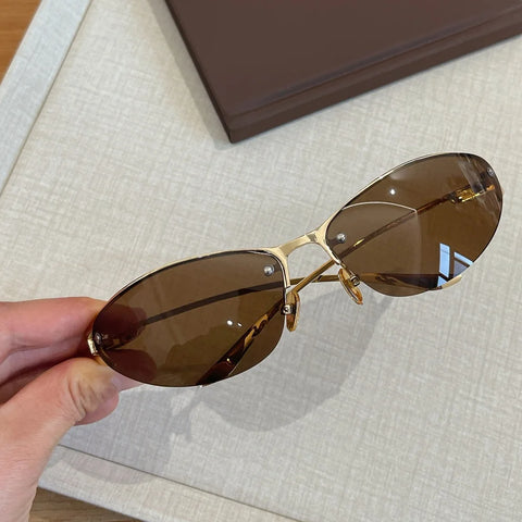 Daring Metal Cat Eye Sunglasses