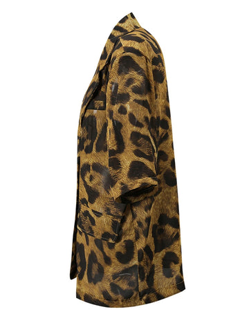 Fierce Leopard Print Blazer
