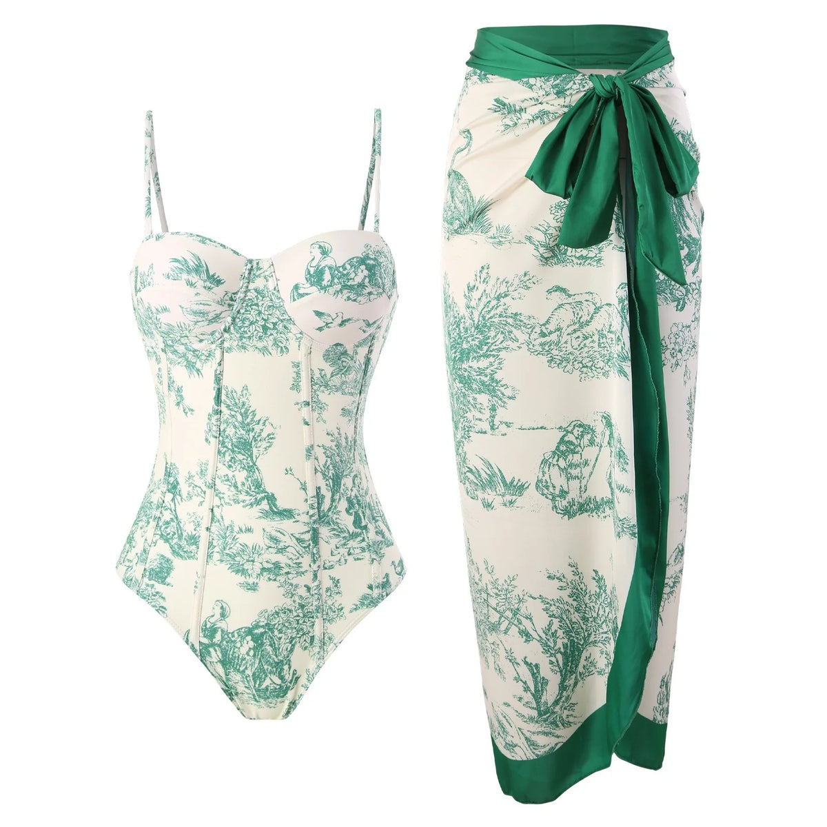 Sovereign Printed Wrap Bikini Set