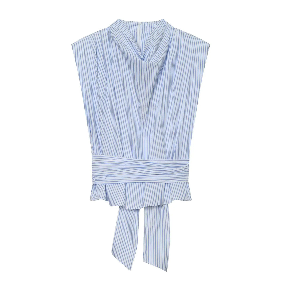 Elegant Striped Bow Blouse