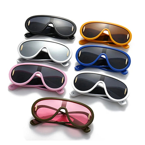 Audacious Oversized Goggle Sunglasses