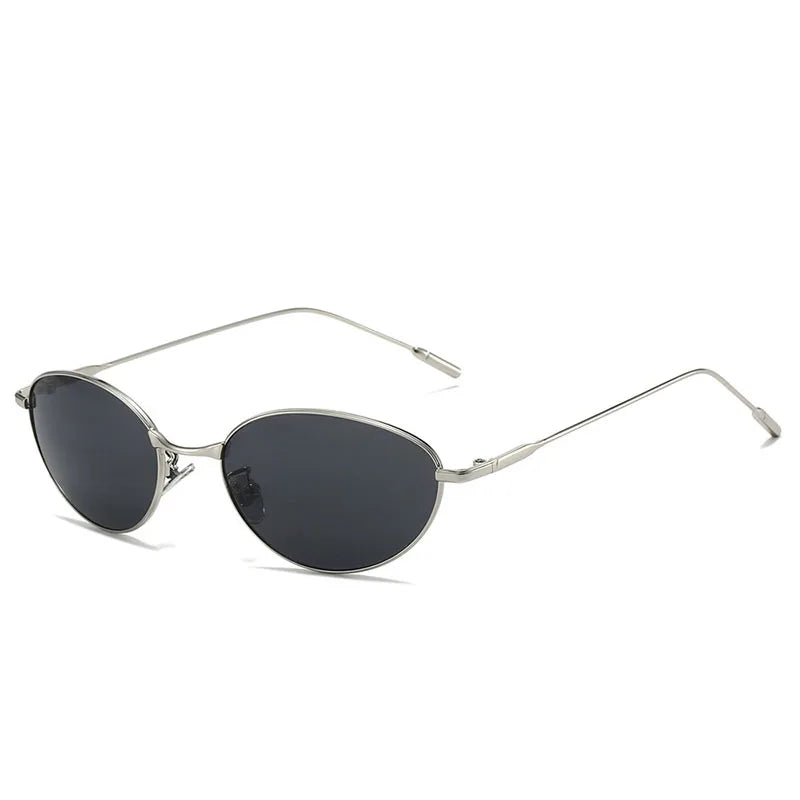 Confident Oval Metal Sunglasses