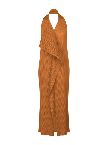 Radiant Pleated Halter Maxi Dress