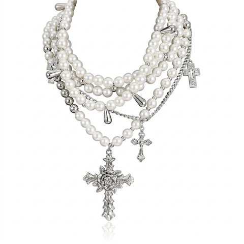 Mystic Pearl Layered Choker