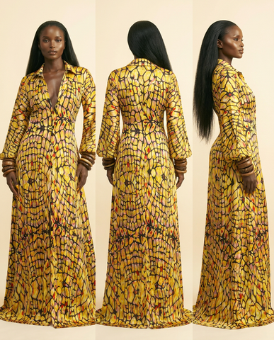 Ethereal Silk Charmeuse Maxi Dress