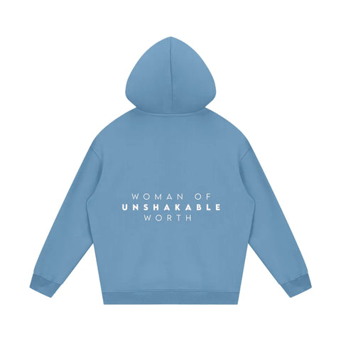 woman of unshakable worth Fleece Hoodie