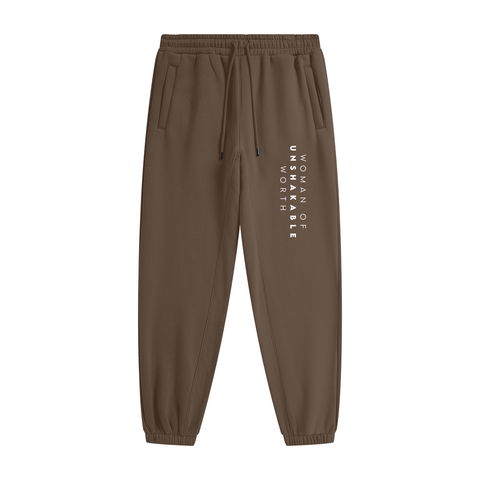 woman of unshakable worth Fleece Joggers