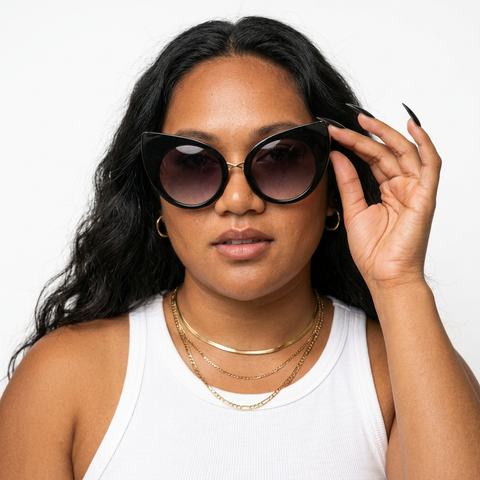 Audacious Oversized Cat Eye Sunglasses