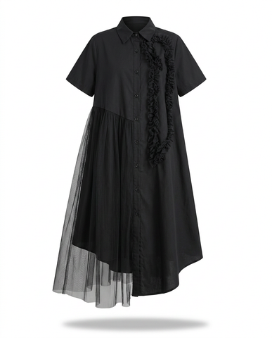 Audacious Mesh Layered Maxi Dress