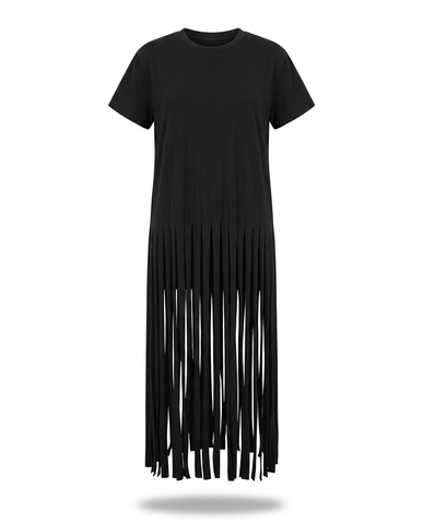 Wild Heart Fringe Cotton T-Shirt