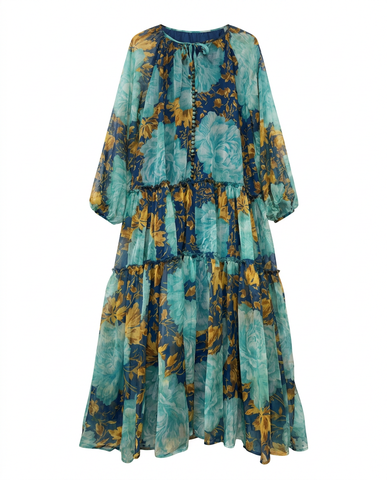 Wanderlust Chiffon Tiered Maxi Dress