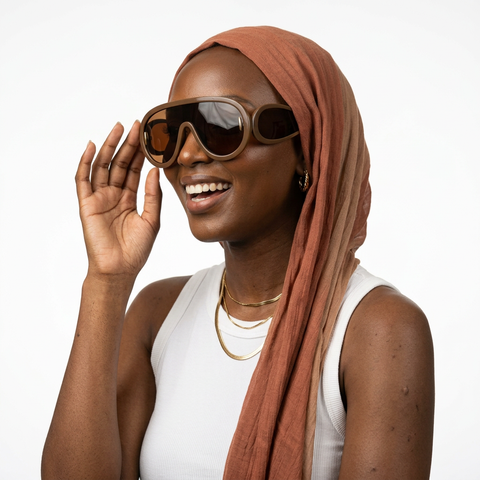 Audacious Oversized Goggle Sunglasses