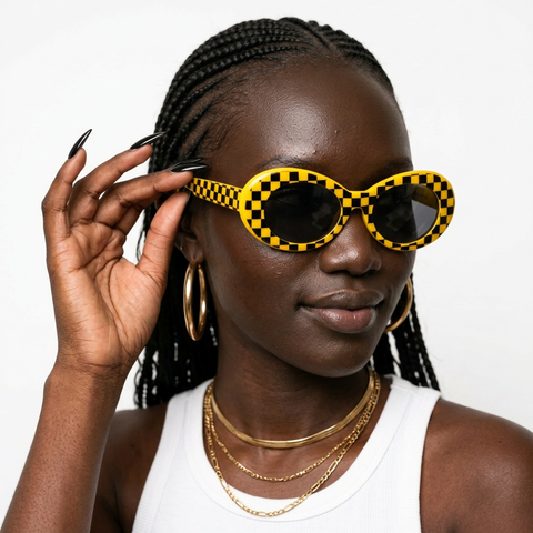Daring Leopard Oval Sunglasses