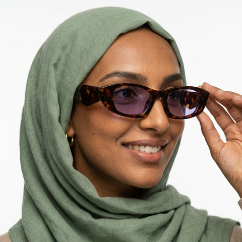 Audacious Green Cat Eye Sunglasses