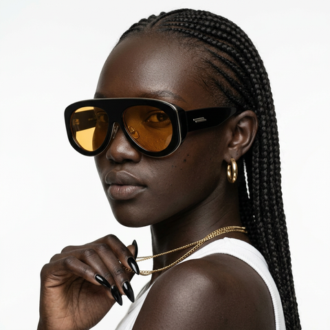 Audacious Oversized Pilot Sunglasses