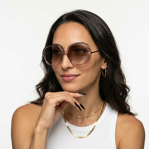 Adventurous Oversized Round Sunglasses