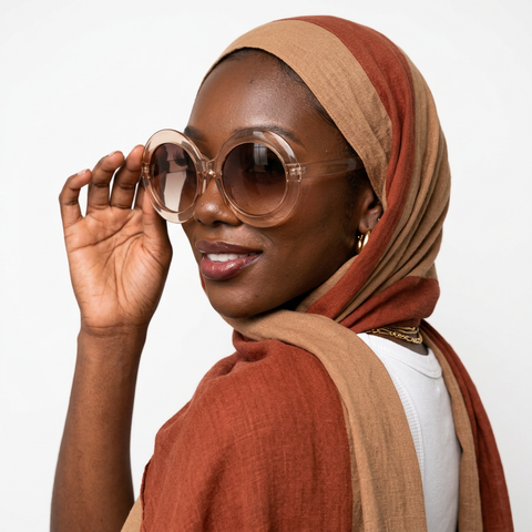Radiant Oversized Round Sunglasses