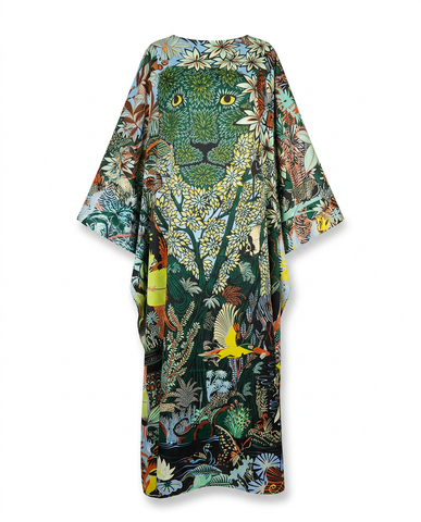 Limitless Twill Silk Printed Kaftan