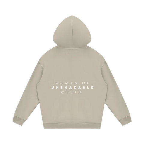 woman of unshakable worth Fleece Hoodie