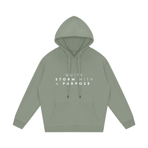 Quite Storm with a purpose Fleece Hoodie