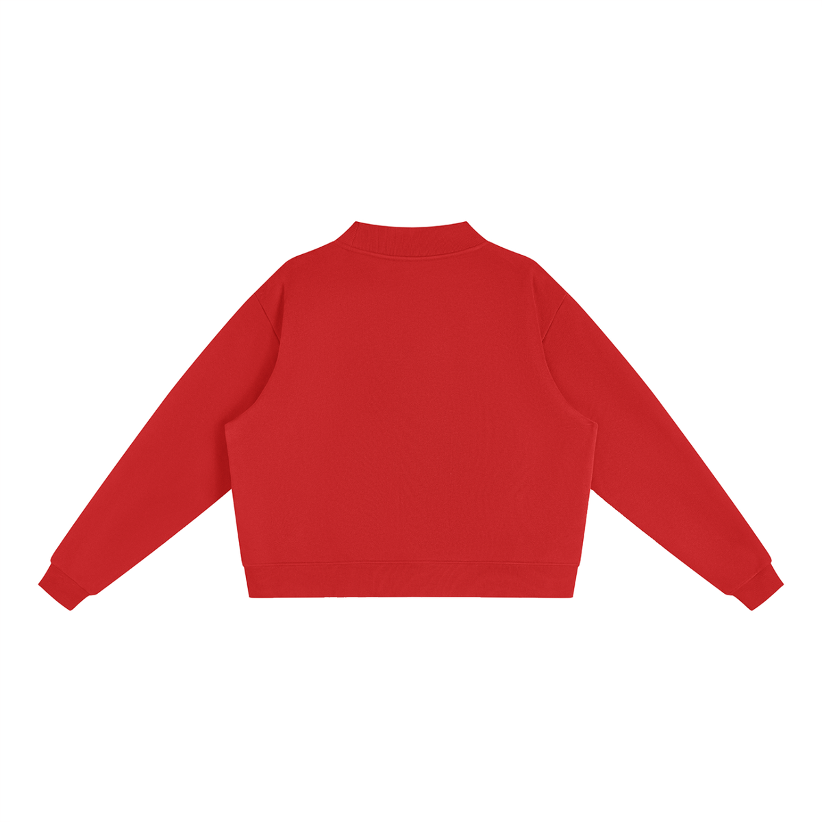 Grounded Oversized Mock-Neck Sweatshirt