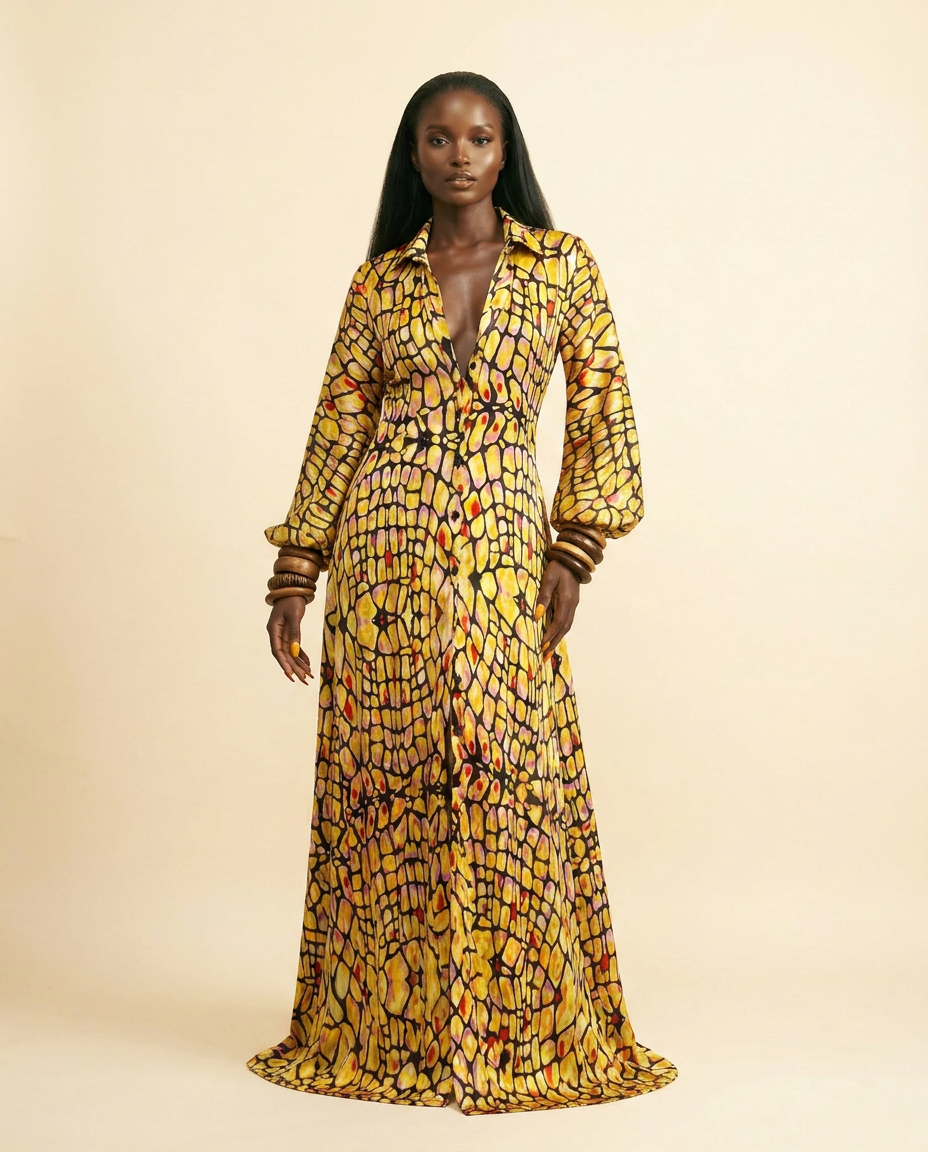 Ethereal Silk Charmeuse Maxi Dress