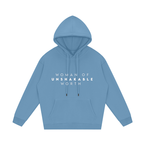 woman of unshakable worth Fleece Hoodie