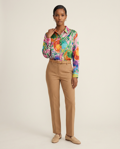 The Oasis Abstract Print Blouse