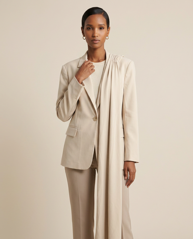 The Architect's Draped Blazer