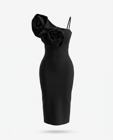 Black Orchid Midi Dress
