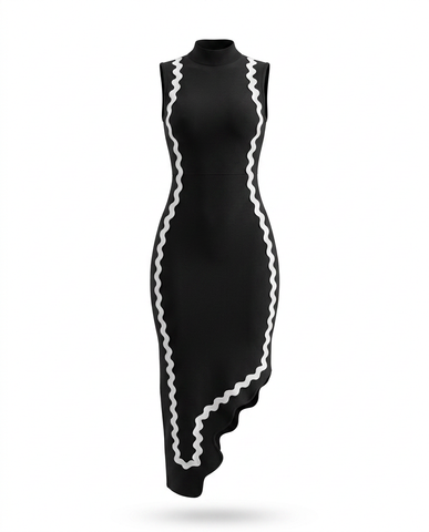 Pearl Halter Midi Dress