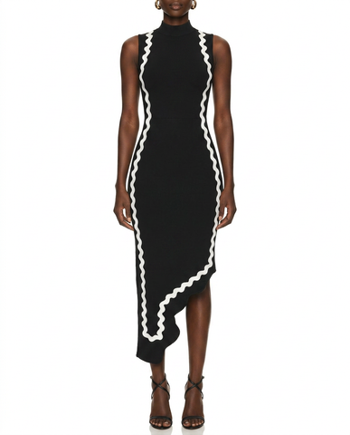 Pearl Halter Midi Dress