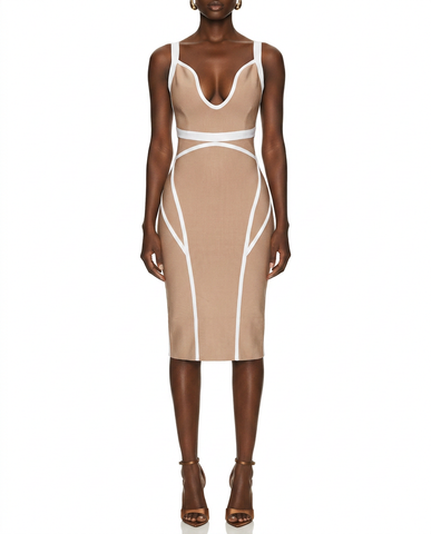 Onyx Sculpting Midi Dress