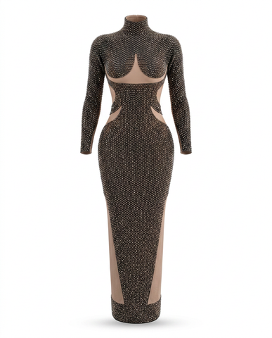Onyx Crystal Gown