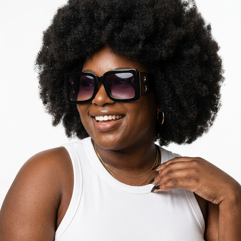 Bold Vintage Square Sunglasses