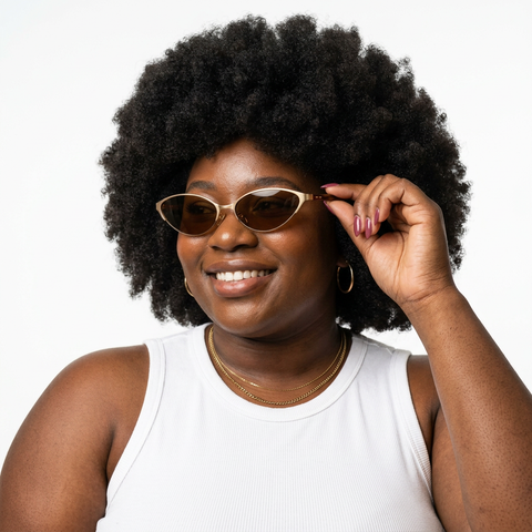 Radiant Metal Cat Eye Sunglasses