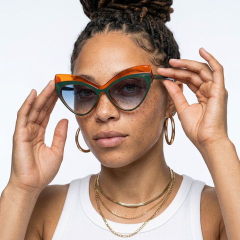 Audacious Vintage Cat Eye Sunglasses