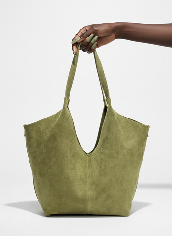 Grounded Suede Casual Tote
